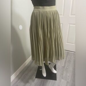 Zara🖤Knee-length skirt in airy chiffon with a high elastic ribbed waistband SZ 4